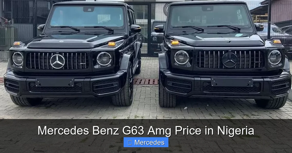Mercedes Benz G63 Amg Price in Nigeria