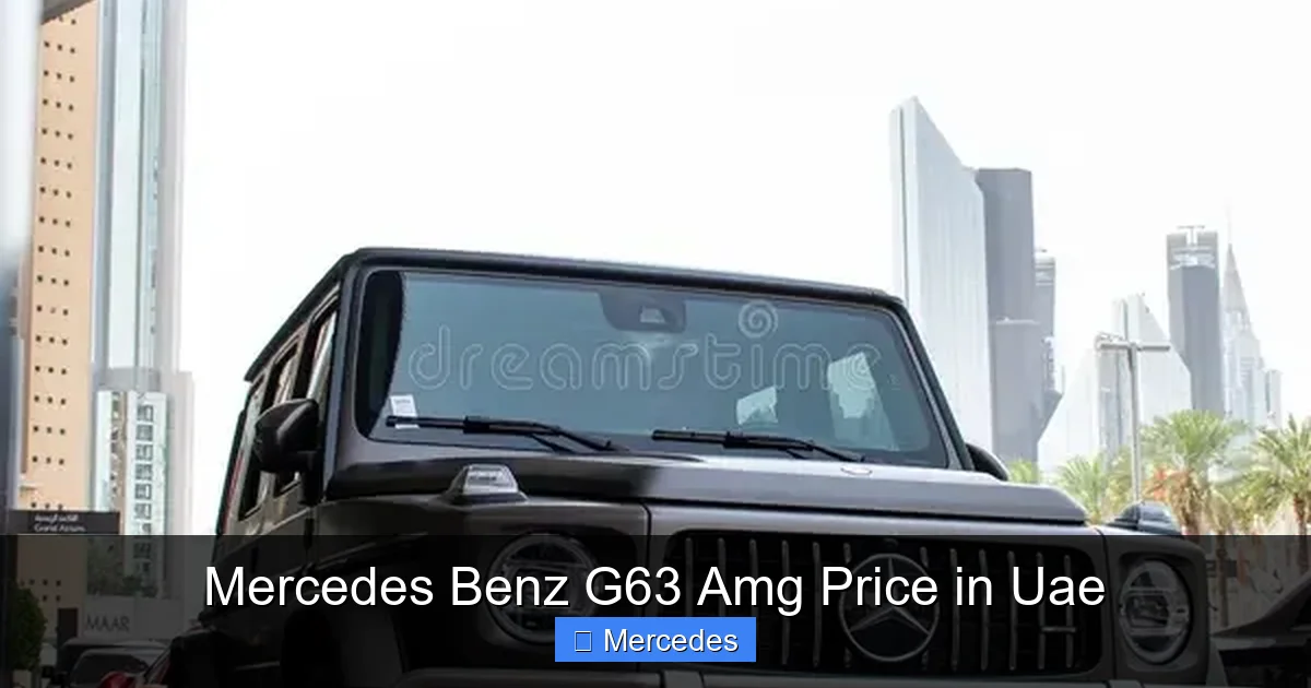 Mercedes Benz G63 Amg Price in Uae
