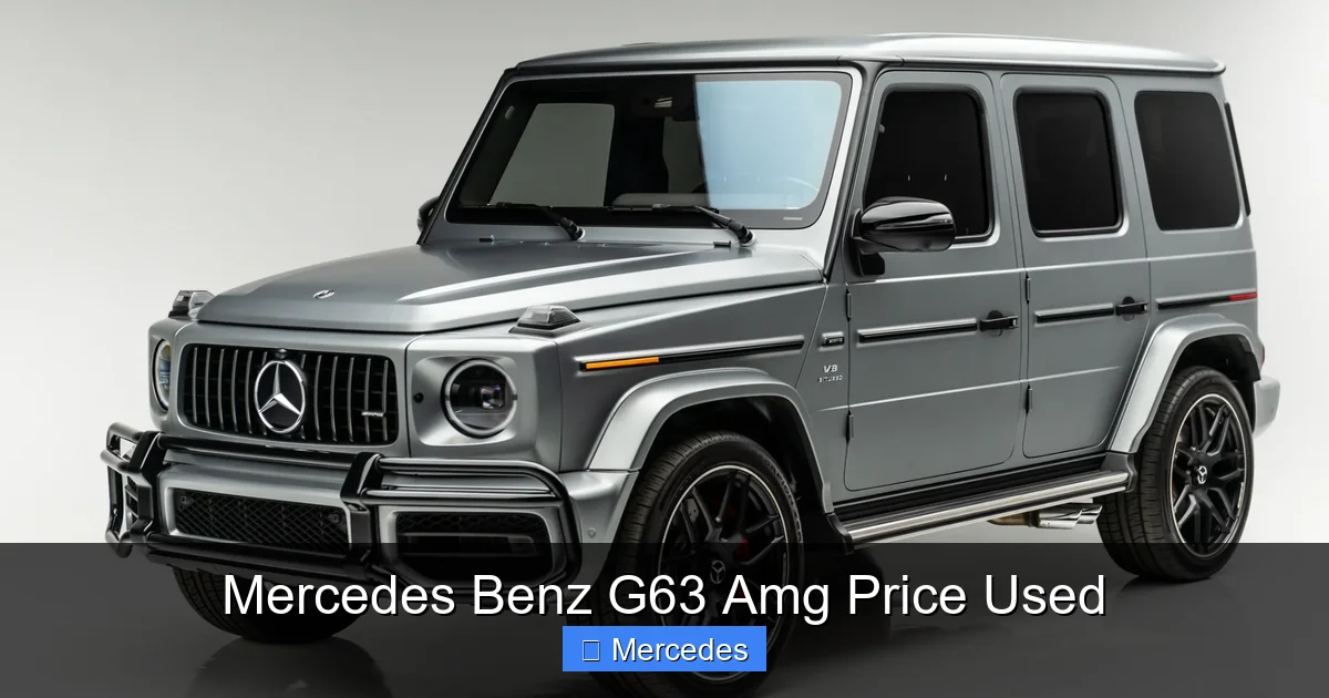Mercedes Benz G63 Amg Price Used