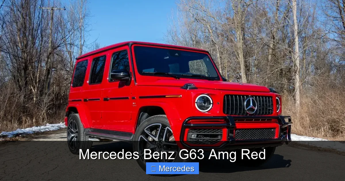 Mercedes Benz G63 Amg Red