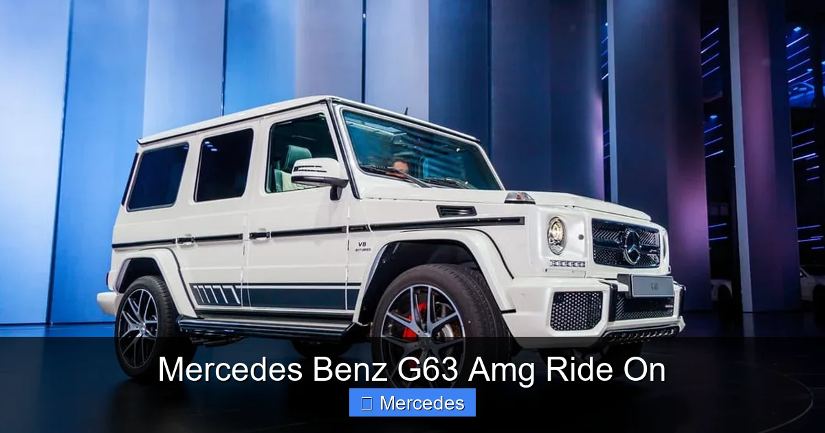Mercedes Benz G63 Amg Ride On