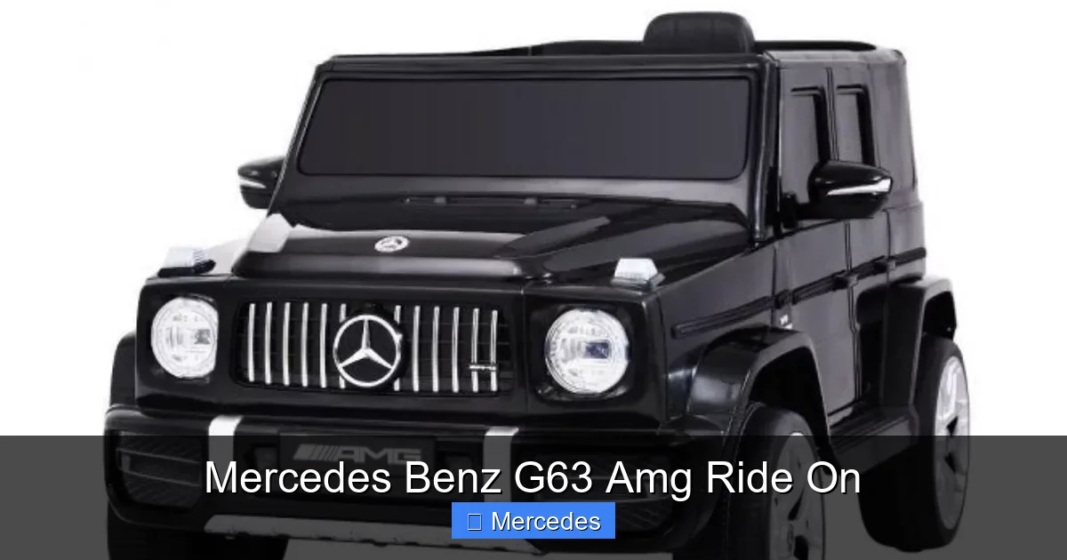 Mercedes Benz G63 Amg Ride On