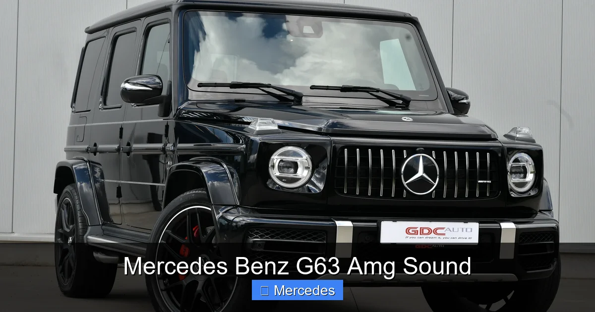 Mercedes Benz G63 Amg Sound