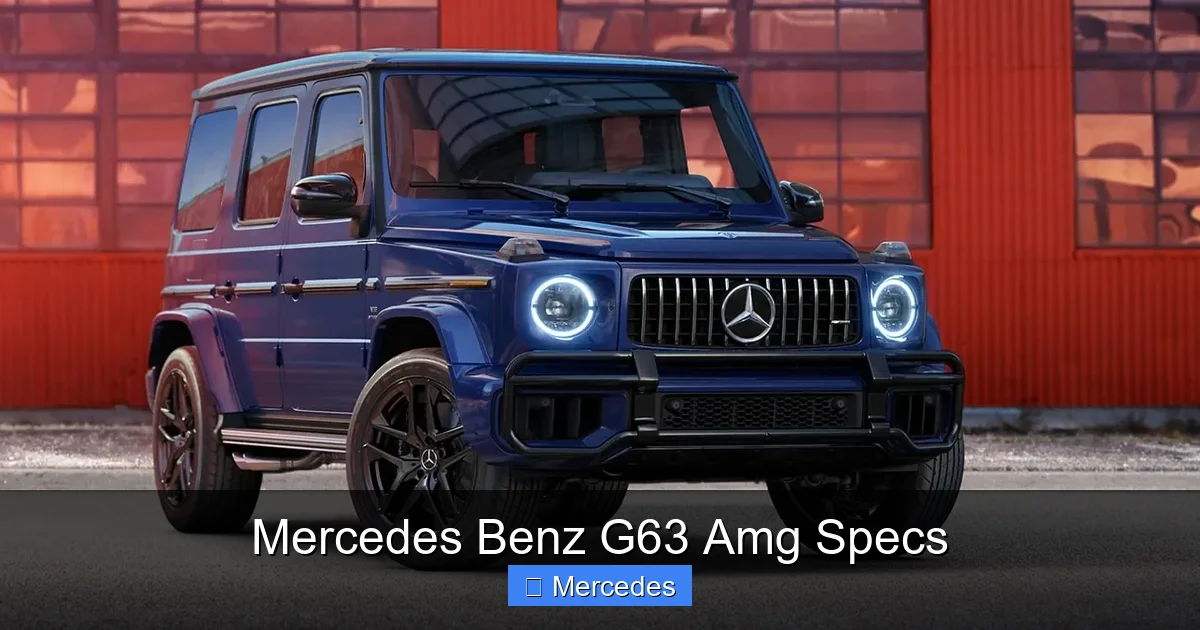 Mercedes Benz G63 Amg Specs