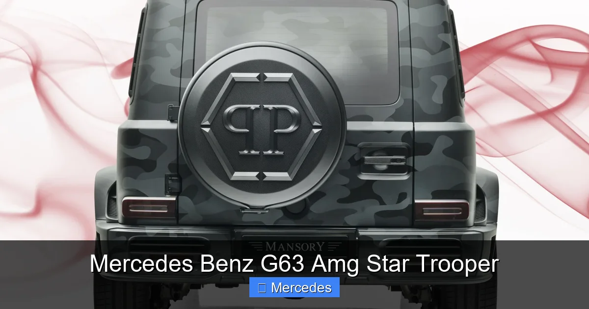 Mercedes Benz G63 Amg Star Trooper