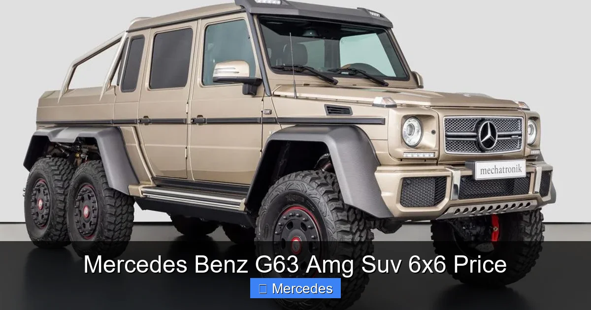 Mercedes Benz G63 Amg Suv 6x6 Price