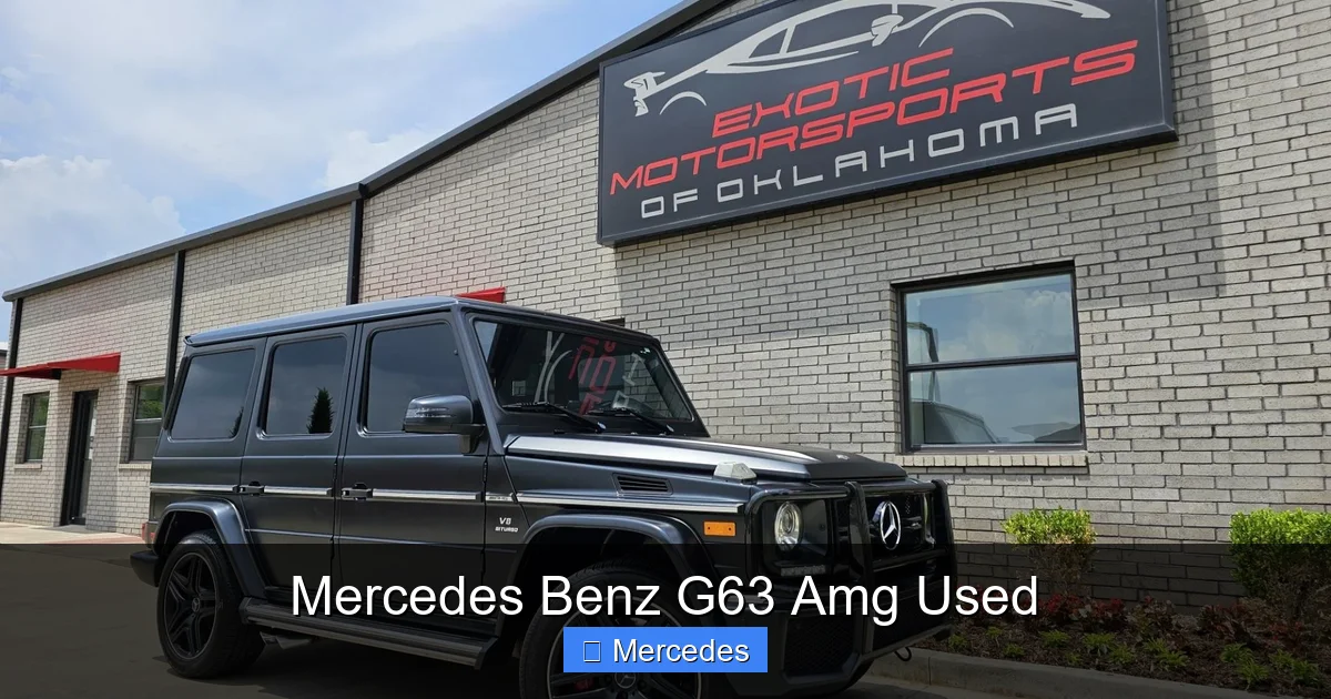 Mercedes Benz G63 Amg Used