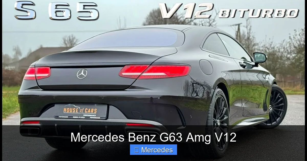 Mercedes Benz G63 Amg V12