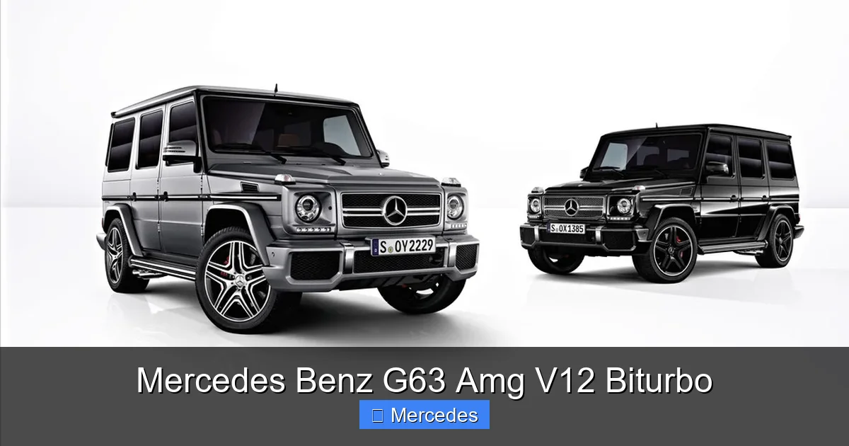 Mercedes Benz G63 Amg V12 Biturbo
