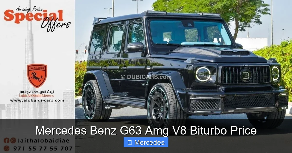 Mercedes Benz G63 Amg V8 Biturbo Price