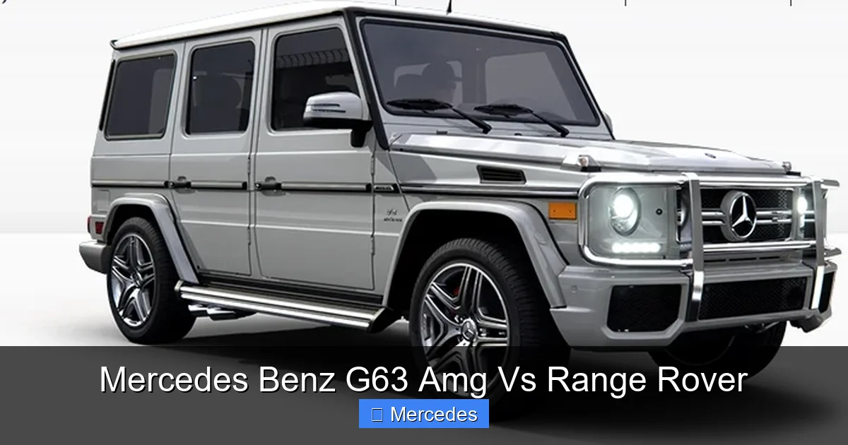 Mercedes Benz G63 Amg Vs Range Rover