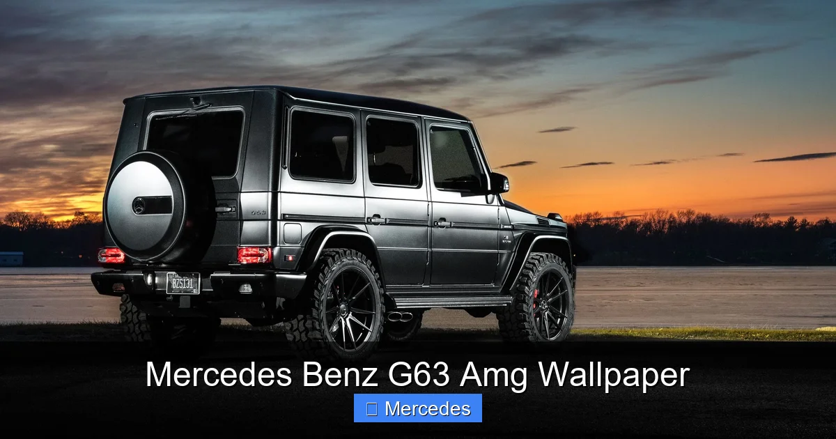 Mercedes Benz G63 Amg Wallpaper