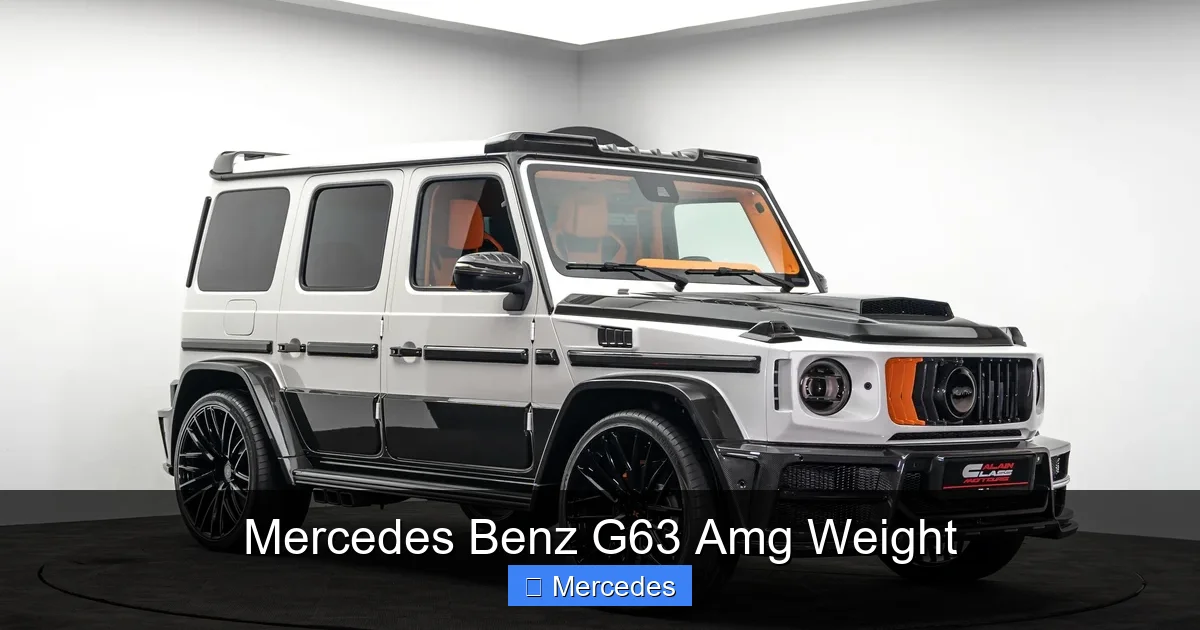 Mercedes Benz G63 Amg Weight
