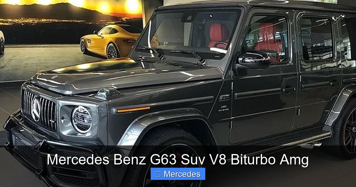 Mercedes Benz G63 Suv V8 Biturbo Amg