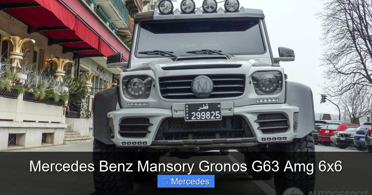 Mercedes Benz Mansory Gronos G63 Amg 6x6