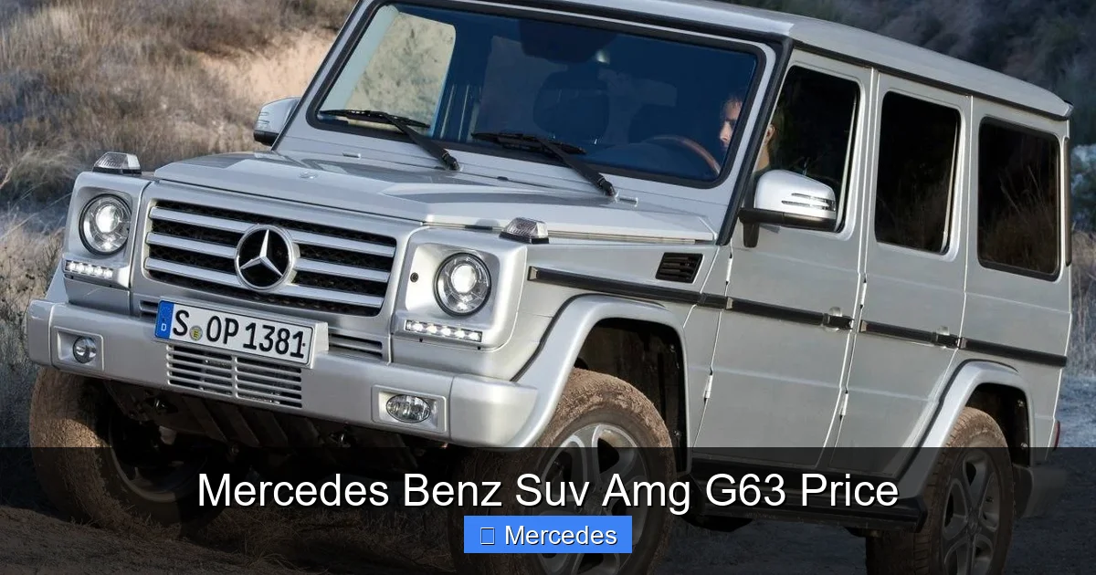 Mercedes Benz Suv Amg G63 Price