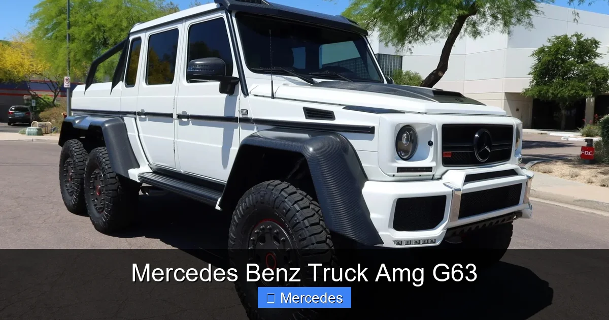 Mercedes Benz Truck Amg G63