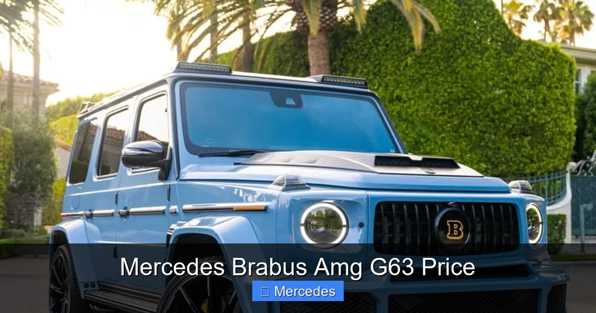 Mercedes Brabus Amg G63 Price