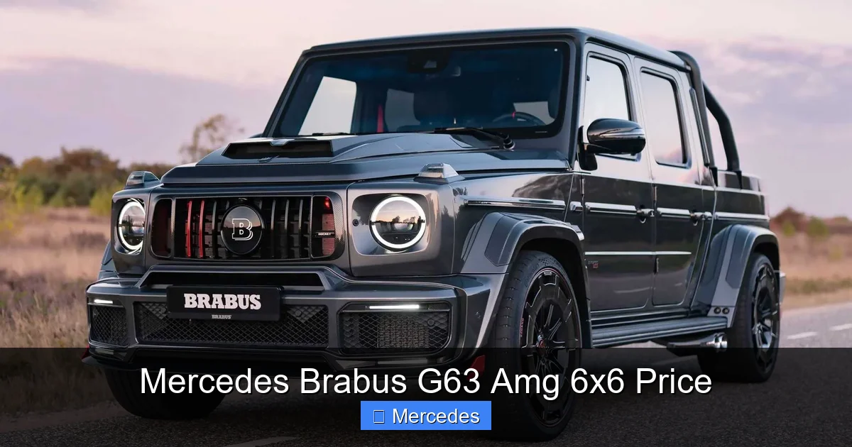 Mercedes Brabus G63 Amg 6x6 Price