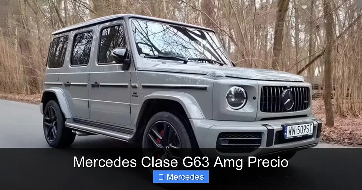 Mercedes Clase G63 Amg Precio