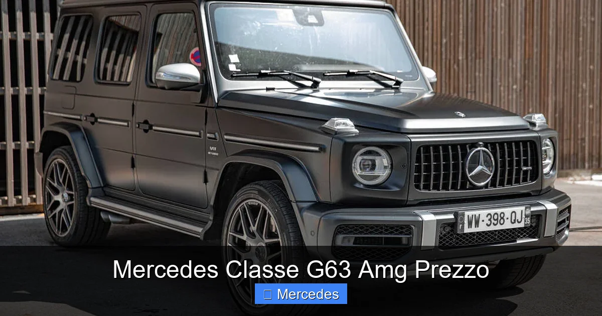 Mercedes Classe G63 Amg Prezzo