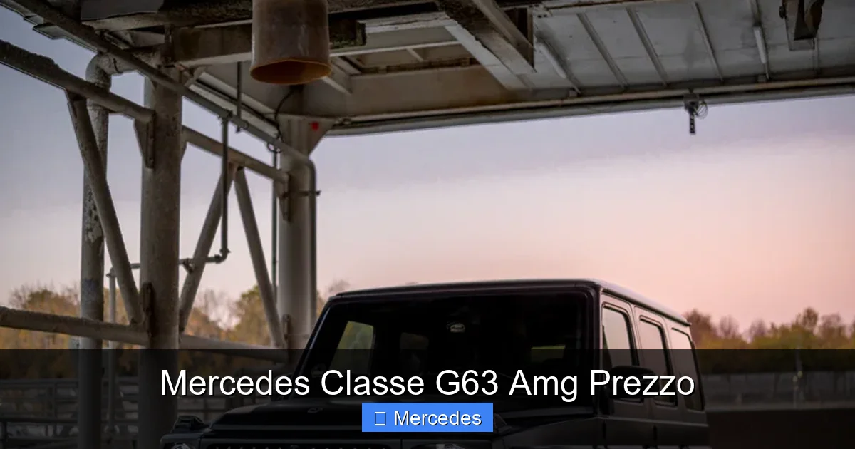 Mercedes Classe G63 Amg Prezzo