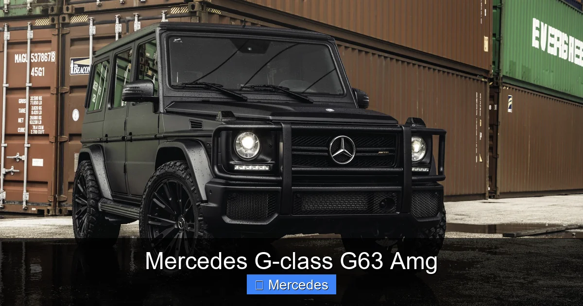 Mercedes G-class G63 Amg