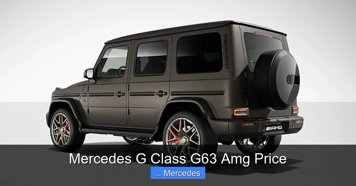 Mercedes G Class G63 Amg Price