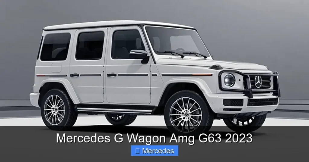 Mercedes G Wagon Amg G63 2023