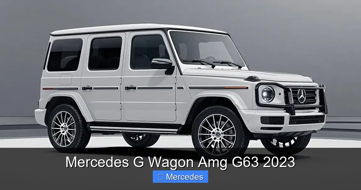 Mercedes G Wagon Amg G63 2023