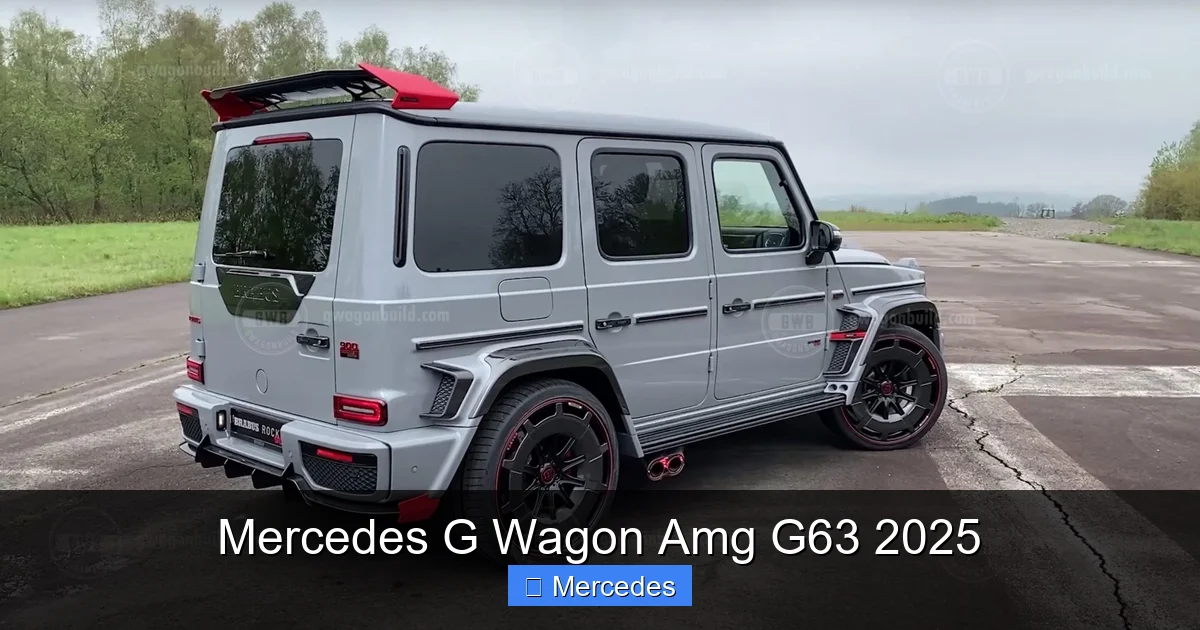 Mercedes G Wagon Amg G63 2025