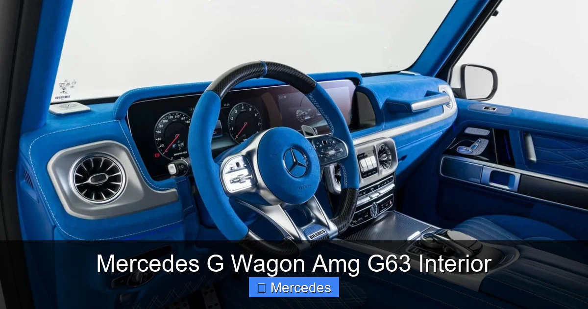 Mercedes G Wagon Amg G63 Interior