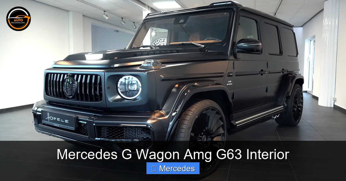 Mercedes G Wagon Amg G63 Interior