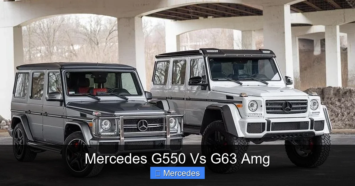 Mercedes G550 Vs G63 Amg