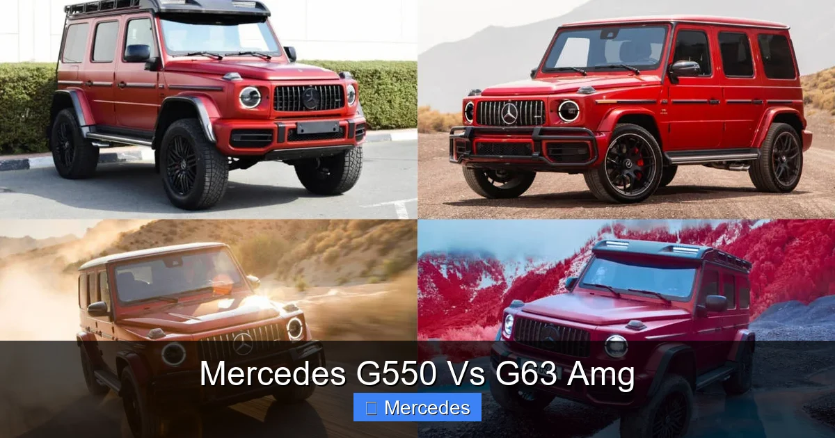 Mercedes G550 Vs G63 Amg