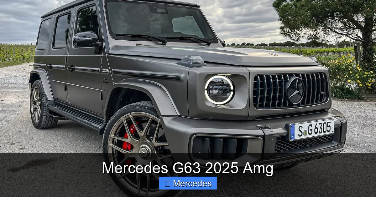 Mercedes G63 2025 Amg