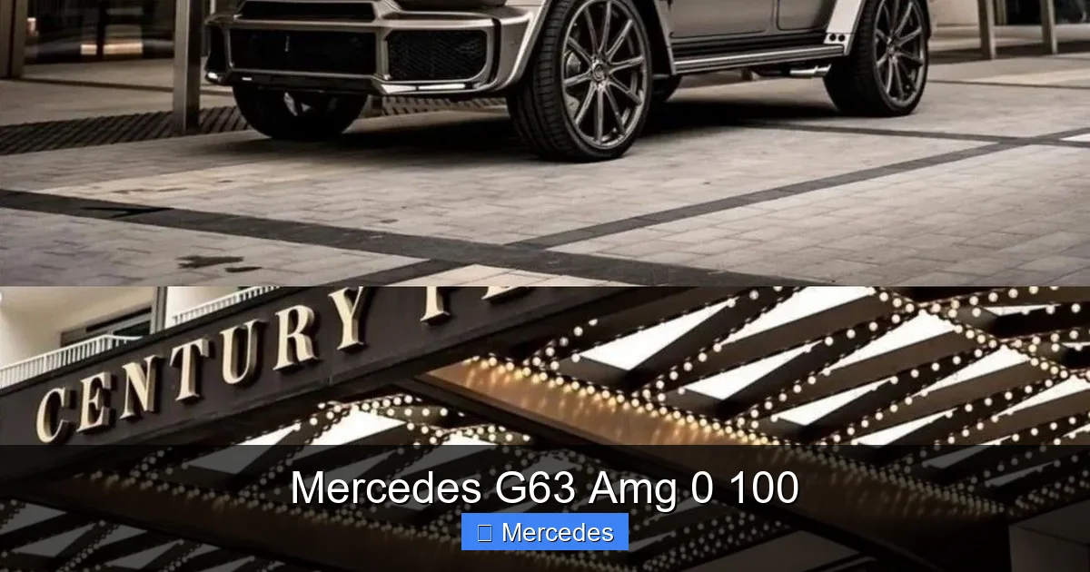Mercedes G63 Amg 0 100