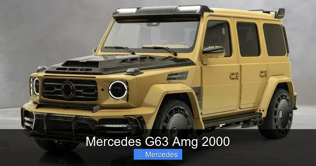 Mercedes G63 Amg 2000