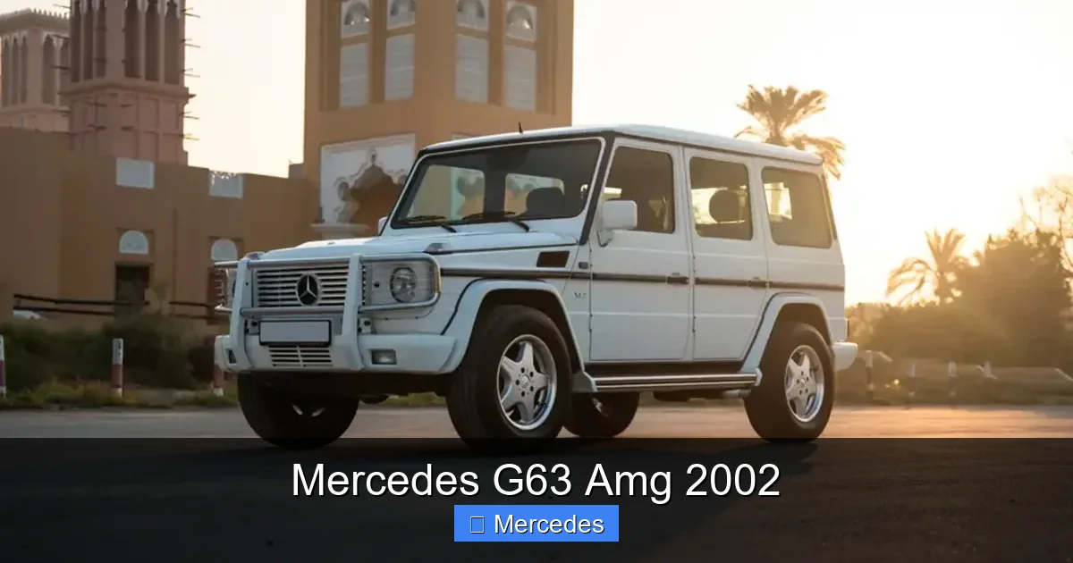 Mercedes G63 Amg 2002