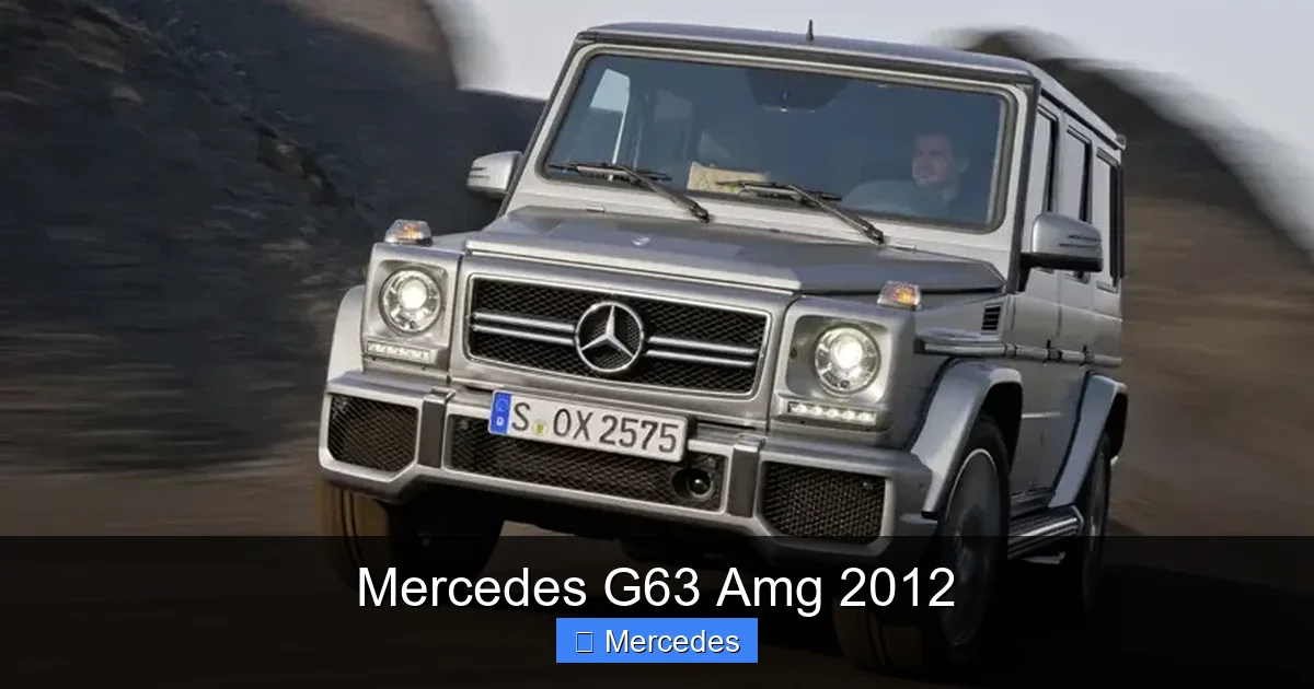 Mercedes G63 Amg 2012