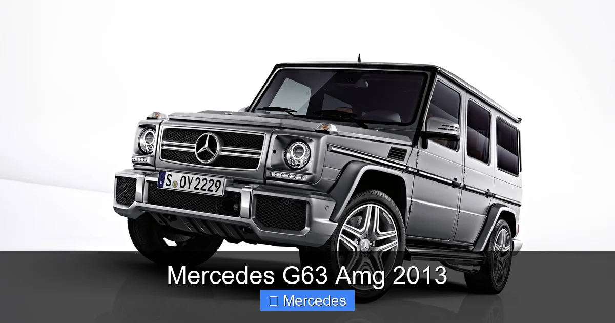 Mercedes G63 Amg 2013