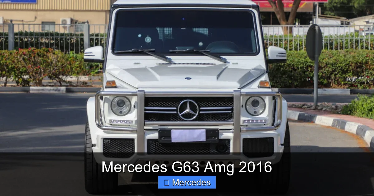 Mercedes G63 Amg 2016