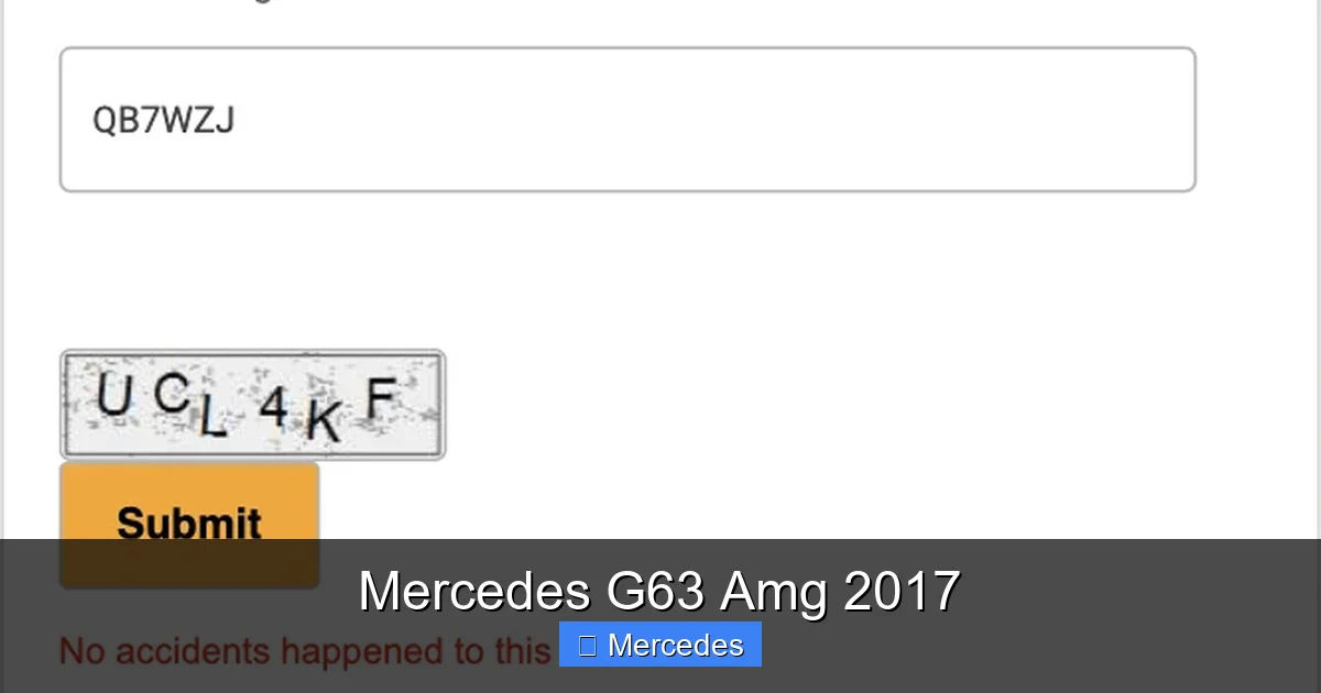 Mercedes G63 Amg 2017