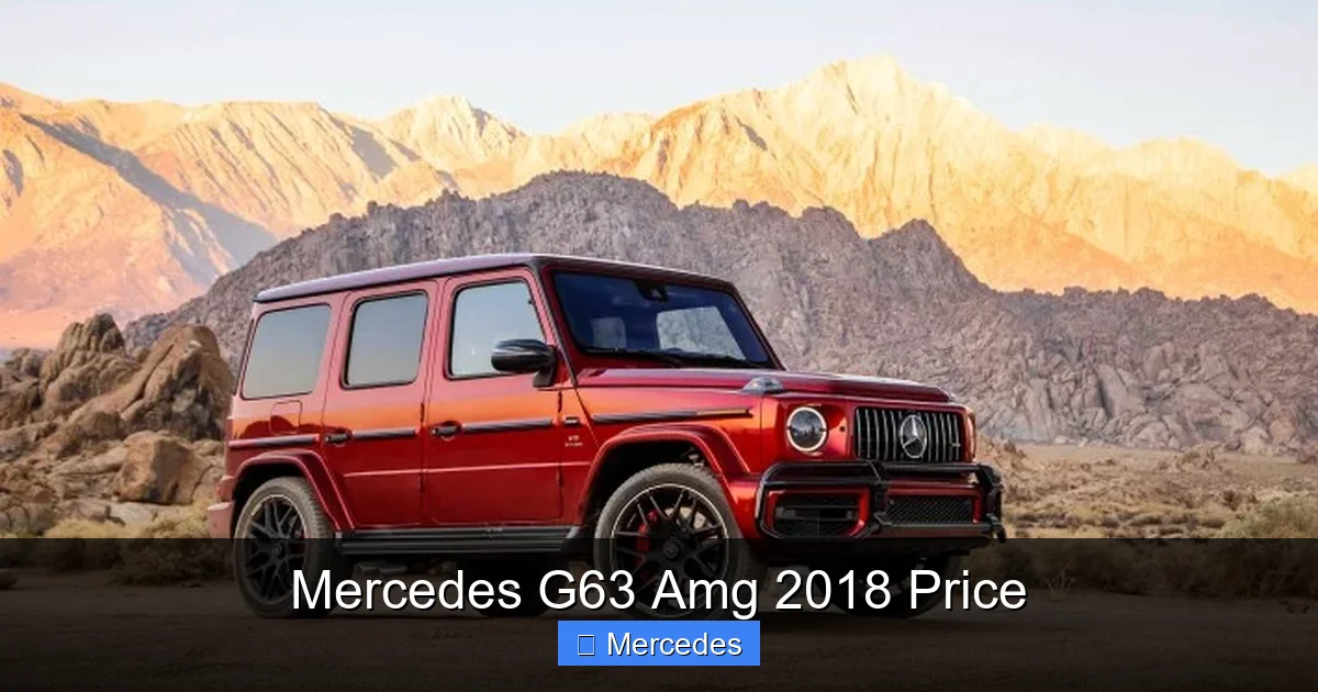 Mercedes G63 Amg 2018 Price