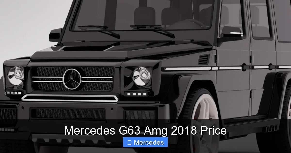 Mercedes G63 Amg 2018 Price