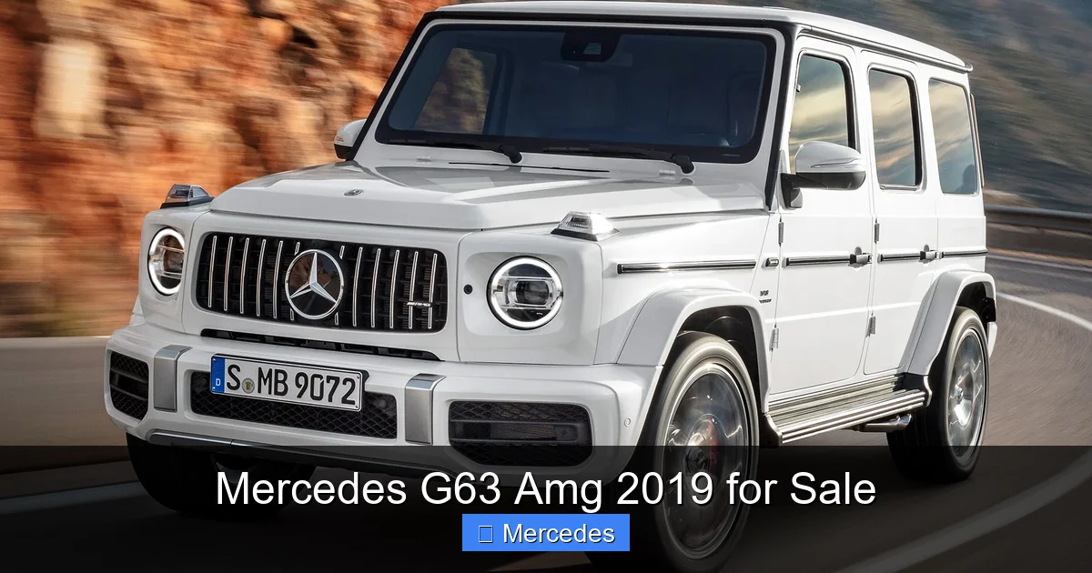 Mercedes G63 Amg 2019 for Sale