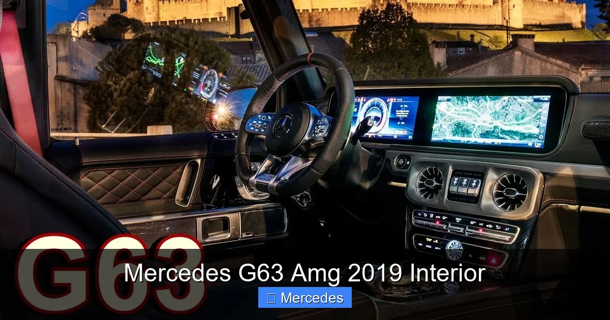 Mercedes G63 Amg 2019 Interior