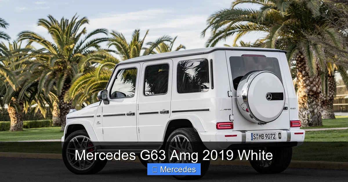 Mercedes G63 Amg 2019 White