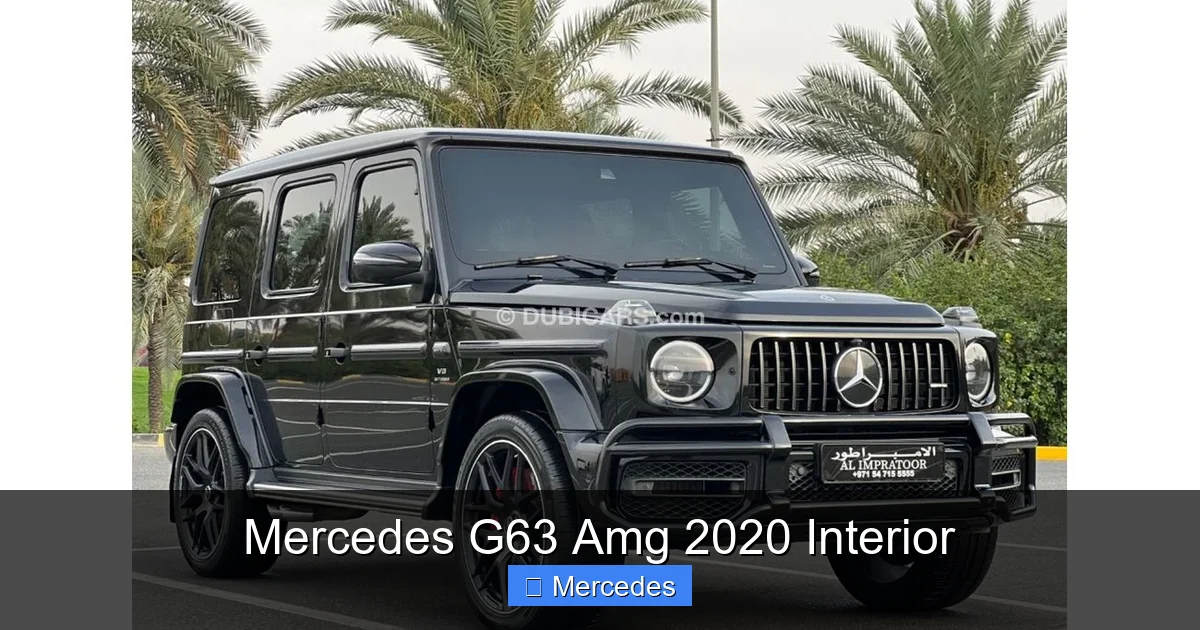 Mercedes G63 Amg 2020 Interior
