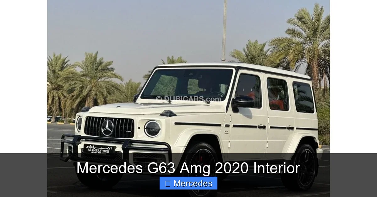 Mercedes G63 Amg 2020 Interior